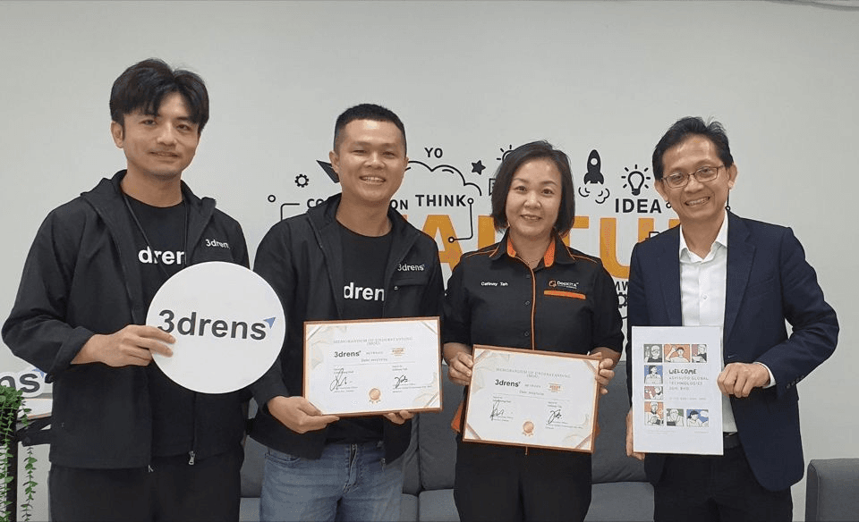 MOU Signing with 3drens, Taiwan